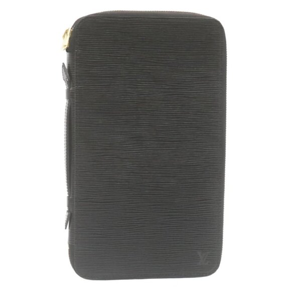 LOUIS VUITTON Epi Travel Case Black LV Auth - Picture 1 of 16